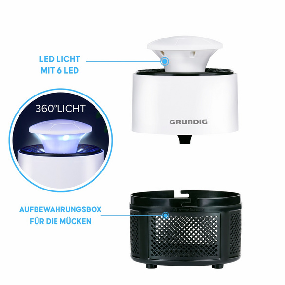 Mückenlampe mit LED & USB-Anschluss GRUNDIG